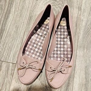 Melissa Ballet Flats. Light lilac, US Women Size 8.